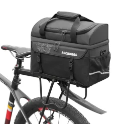 ROCKBROS Bike Trunk Cooler Bag Bicycle Rack Rear Seat Carrier Insulated Panniers 11L