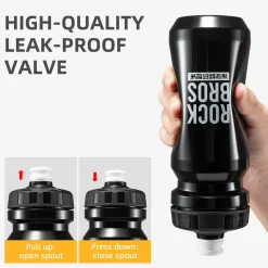 ROCKBROS Bike Water Bottle Squeeze Bicycle Water Bottle BPA-Free