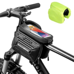 ROCKBROS Bike Waterproof Front Frame Pouch Top Tube Handlebar Bag Below 6.2”/5.8”