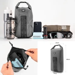 ROCKBROS Bike Waterproof 4L Front Fork Bag with Bike Rack