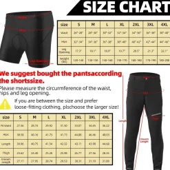 ROCKBROS Breathable Cycling Trousers 2 in 1 With Quick-Drying Padding