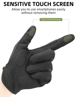 ROCKBROS Breathable Cycling Gloves for Men - Touchscreen MTB Gloves