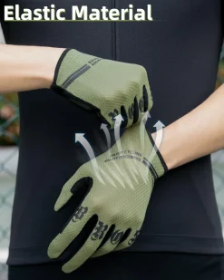 ROCKBROS Breathable Cycling Gloves for Men - Touchscreen MTB Gloves