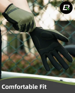 ROCKBROS Breathable Cycling Gloves for Men - Touchscreen MTB Gloves