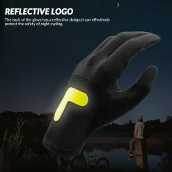 ROCKBROS Breathable Touchscreen Non-Slip Lightweight Cycling Gloves for MTB