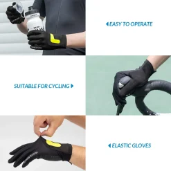 ROCKBROS Breathable Touchscreen Non-Slip Lightweight Cycling Gloves for MTB