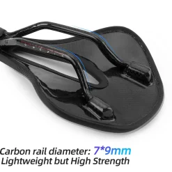 ROCKBROS Carbon Fiber Bike Saddle Lightweight Shock-Absorbing Comfort for Men Women