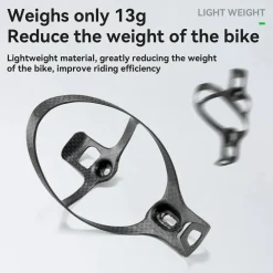 ROCKBROS 100% Carbon Fiber 13g Ultra-Light Bike Water Bottle Holder