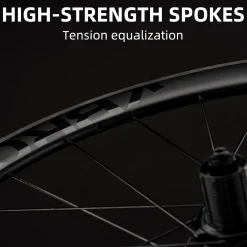 ROCKBROS 700c Carbon Fiber Disc Rim 38/50/65 mm 1.6-1.7 kg Clincher Wheelset