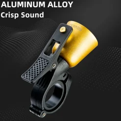 ROCKBROS Classic Brass Bike Bell Loud Easy Install Fits Most Handlebars