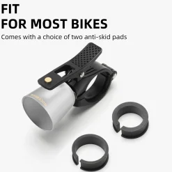 ROCKBROS Classic Brass Bike Bell Loud Easy Install Fits Most Handlebars