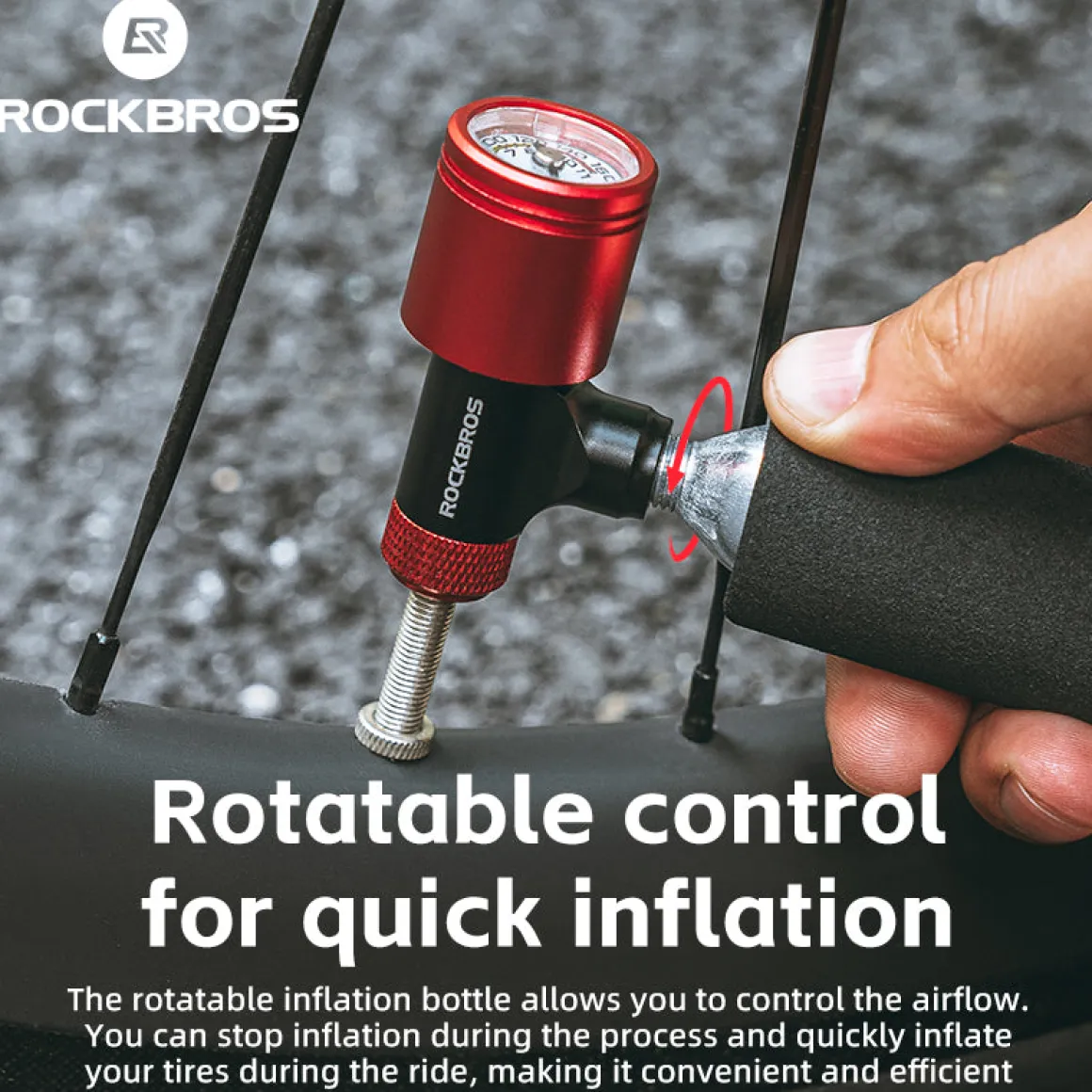 ROCKBROS CO2 Inflator for Bike Tires 160PSI