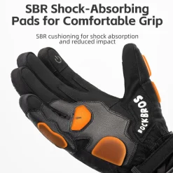 ROCKBROS Cold Weather Warm Motorcycle Winter Gloves for Men with Touchscreen
