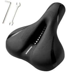 ROCKBROS Comfort Gel Bike Seat Breathable Waterproof Saddle Cruiser/Mountain/Fat Bikes