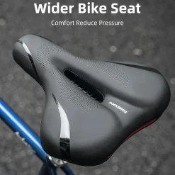 ROCKBROS Comfort Gel Bike Seat Breathable Waterproof Saddle Cruiser/Mountain/Fat Bikes