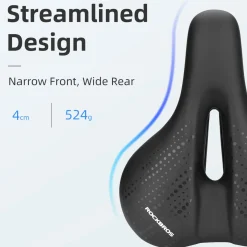 ROCKBROS Comfort Gel Bike Seat Breathable Waterproof Saddle Cruiser/Mountain/Fat Bikes