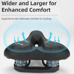 ROCKBROS Comfort Gel Bike Seat Breathable Waterproof Saddle Cruiser/Mountain/Fat Bikes