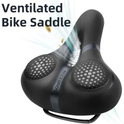 ROCKBROS Comfort Gel Bike Seat Breathable Waterproof Saddle Cruiser/Mountain/Fat Bikes
