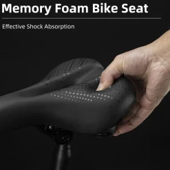ROCKBROS Comfort Gel Bike Seat Breathable Waterproof Saddle Cruiser/Mountain/Fat Bikes