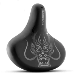 ROCKBROS Comfort Shock Absorption Bike Saddle Soft Wide Seat for Men Women