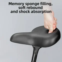 ROCKBROS Comfort Shock Absorption Bike Saddle Soft Wide Seat for Men Women