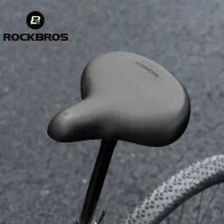 ROCKBROS Comfort Shock Absorption Bike Saddle Soft Wide Seat for Men Women