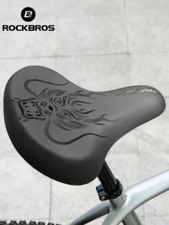ROCKBROS Comfort Shock Absorption Bike Saddle Soft Wide Seat for Men Women