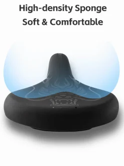 ROCKBROS Comfort Shock Absorption Bike Saddle Soft Wide Seat for Men Women