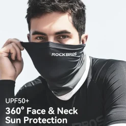 ROCKBROS Cooling Neck Gaiter Face Mask Fishing Scarf Face Cover for Men Women