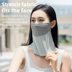 ROCKBROS Cooling Neck Gaiter with Ear Loops – UV Protection for Cycling