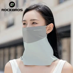 ROCKBROS Cooling Neck Gaiter with Ear Loops – UV Protection for Cycling