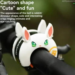 ROCKBROS Cute Cartoon Bicycle Bell Fit for 0.87-1in/22-25.4mm Bicycle Handlebars