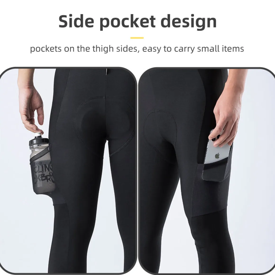 ROCKBROS Cycling Bibs with 3D Padded Stretch Bike Pants