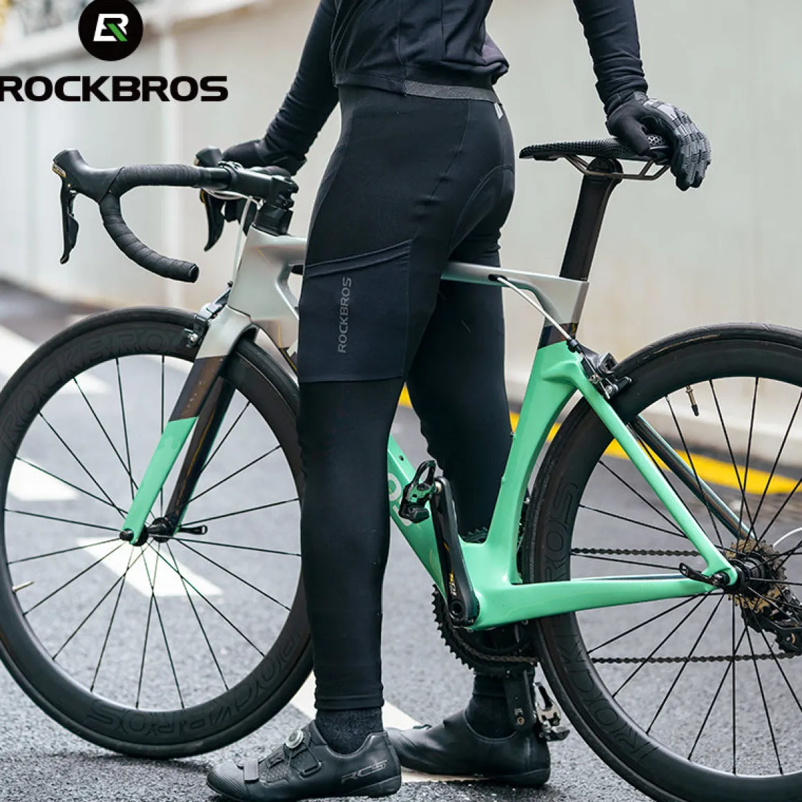 ROCKBROS Cycling Bibs with 3D Padded Stretch Bike Pants