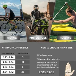 ROCKBROS Cycling Gloves Anti-Slip Breathable