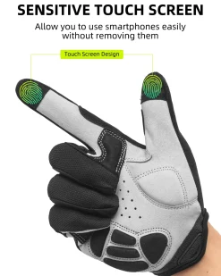 ROCKBROS Cycling Gloves for Men Women Breathable Gel Pad Road Mountain Bike Gloves