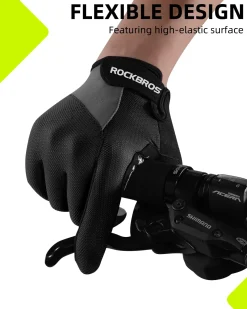ROCKBROS Cycling Gloves for Men Women Breathable Gel Pad Road Mountain Bike Gloves