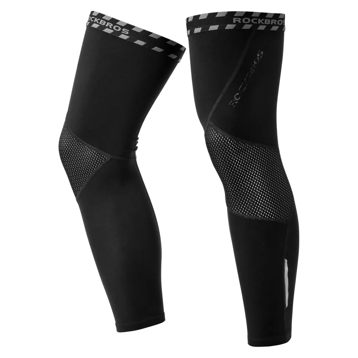 ROCKBROS Cycling Leg Warmers Thermal Long Leg Sleeves for Men Women Legwarmer