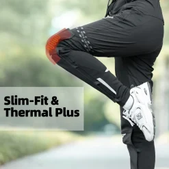ROCKBROS Cycling Leg Warmers Thermal Fleece Windproof Compression Knee Sleeves for Men Women