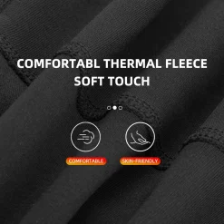 ROCKBROS Cycling Leg Warmers Thermal Fleece Windproof Compression Knee Sleeves for Men Women