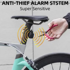 ROCKBROS 115dB Bike Alarm Vibration Motion Sensor Waterproof Motorcycle Alarm