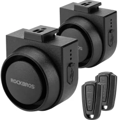 ROCKBROS 115dB Bike Alarm Vibration Motion Sensor Waterproof Motorcycle Alarm