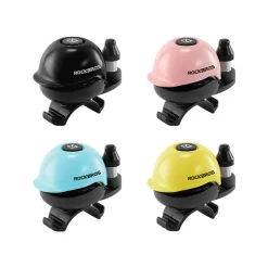 ROCKBROS 80DB Bike Bell Aluminum Alloy Helmet-Shaped Fits 22-34mm Handlebars