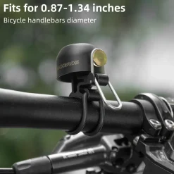 ROCKBROS 100dB Bike Bell, Loud Bicycle Bell for Adults & Kids, Fits 0.87-1.34in Handlebars