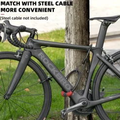 ROCKBROS 5-Digit Bike Cable Lock, Lightweight Portable Combination Lock