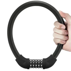 ROCKBROS 5-Digit Bike Cable Lock, Lightweight Portable Combination Lock