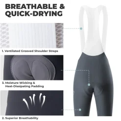 ROCKBROS DOLOMITI Pads Men’s Cycling Bib Shorts - YDDK008