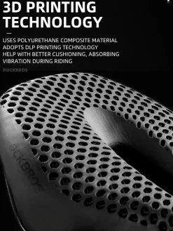 ROCKBROS 3D Printed Carbon Bike Saddle Ergonomic Ultralight Seat