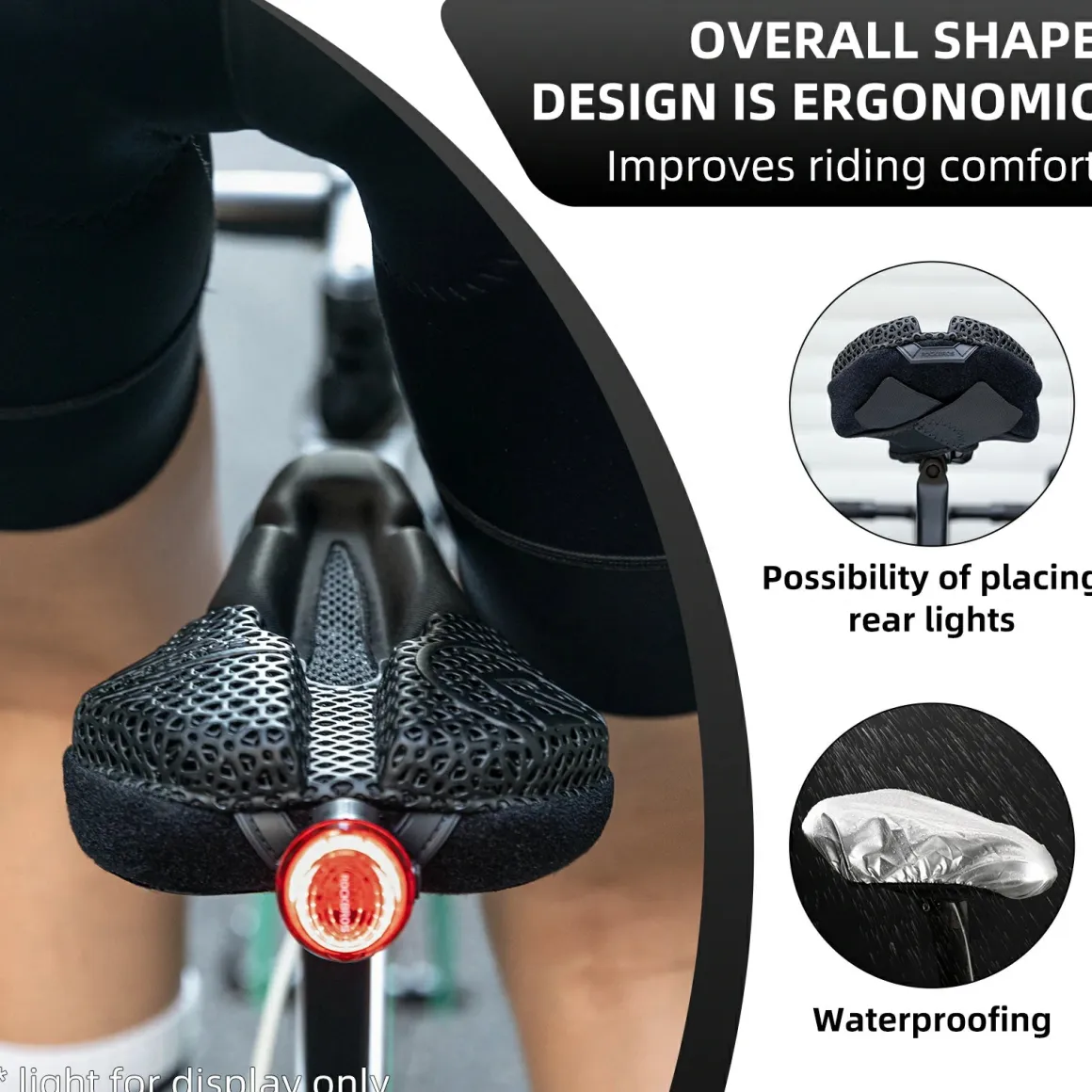 ROCKBROS 3D Printing Cushion Bike Seat Cover