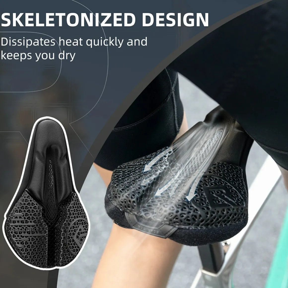 ROCKBROS 3D Printing Cushion Bike Seat Cover